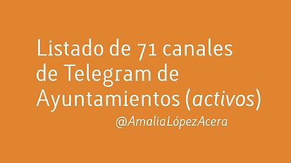 Telegram ayuntamientos