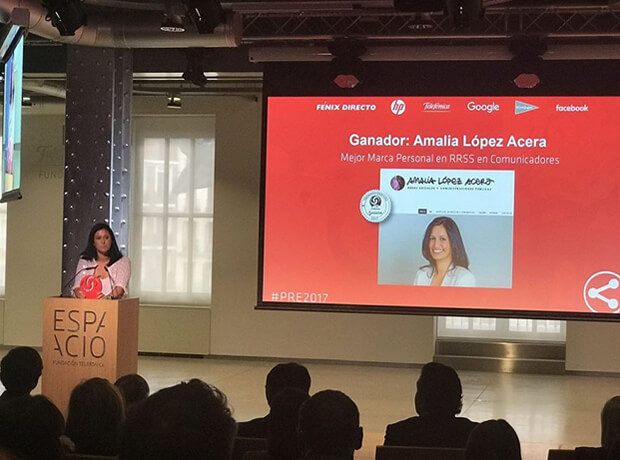 Amalia Lopez Acera - Premio Dia Internet 2017
